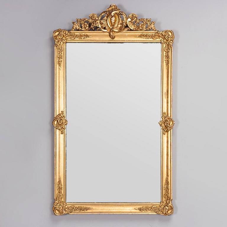 A late 19th century neo-rococo mirror.