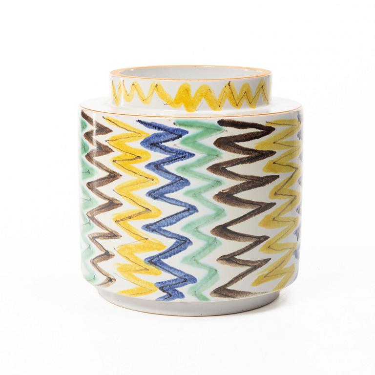 Wilhelm Kåge, A faience vase, Gustavsberg Studio, 1942.