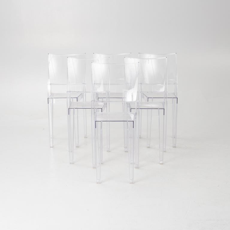 Philippe Starck, 6 st, "La Marie" Kartell, Italien, Modellen formgiven 1998.