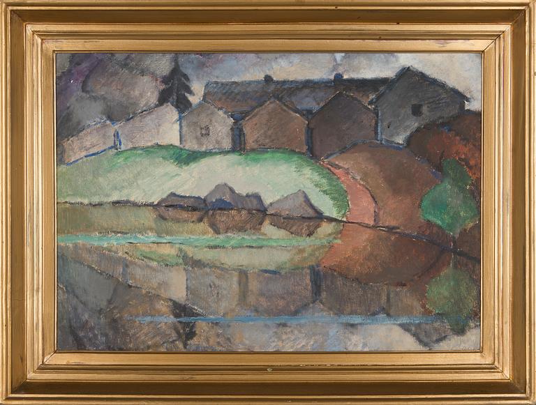 Alvar Cawén, Landscape from Illby in Porvoo.