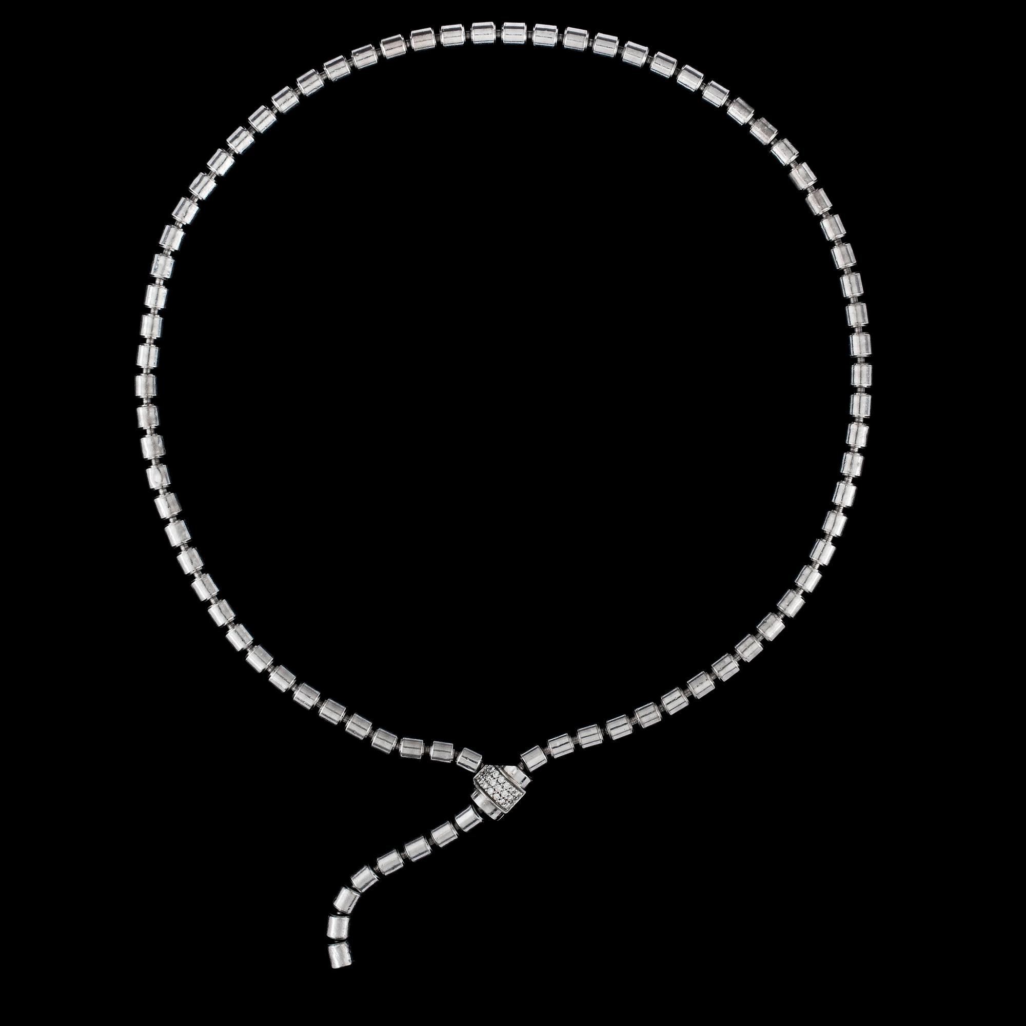 COLLIER, Piaget, briljantslipade diamanter, tot. ca 0.20 ct.