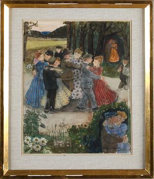 BIRGER LJUNGQUIST, akvarell, signerad.