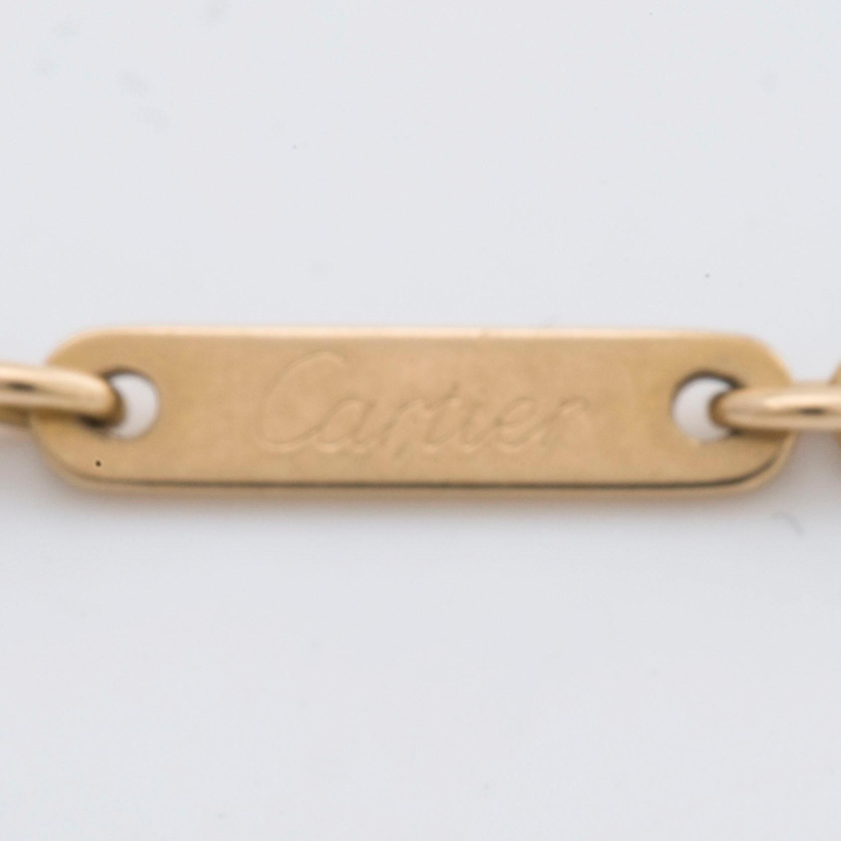 CARTIER 18K gold w briliant-cut diamonds approx 0,20 ct in total, Cartier certificate N40836, design "C Heart".