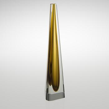 KAJ FRANCK, GLASSKULPTUR, Obelisk.  Signerad Kaj Franck, Notsjö -63.