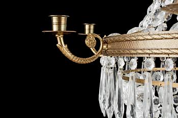 LJUSKRONA, empirestil, 1900-talets andra hälft. Höjd ca75cm.