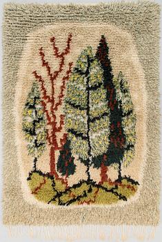 AAPPO HÄRKÖNEN, a Finnish long pile rug. Circa 145x105 cm.