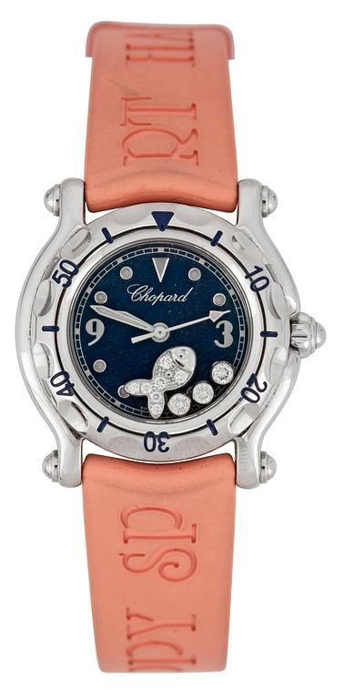 A Chopard 'Happy Sport' ladie's wrist watch.