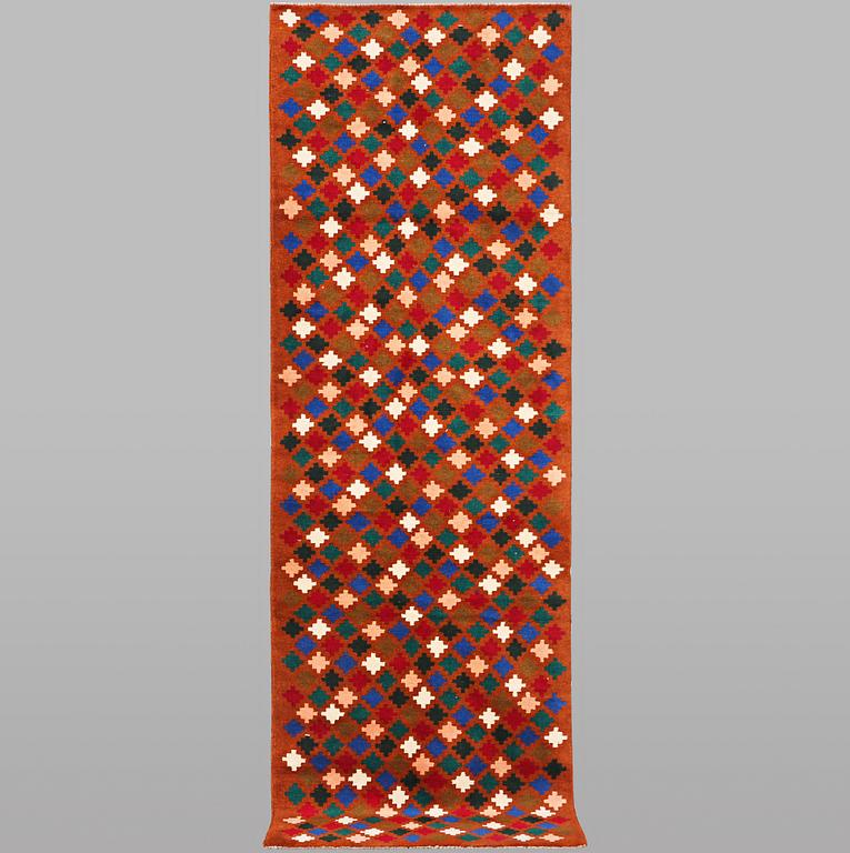 A runner carpet, Afghan, ca 289 x 87 cm.