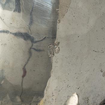Sauce boat, silver, Rococo style, Swedish import mark, first half of the 20th century.