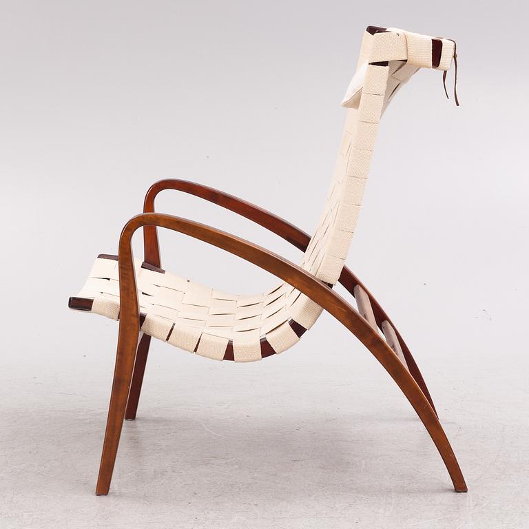 Bruno Mathsson, a 'Gräshoppan' easy chair, Mathsson International, Värnamo, 1992, ed. 26/100.