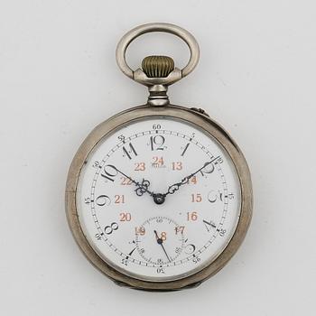 HERRFICKUR, silver, Halda Fickurfabrik, numrerad 1467. Boetten stämplad år 1895. Vikt ca 94 gram.