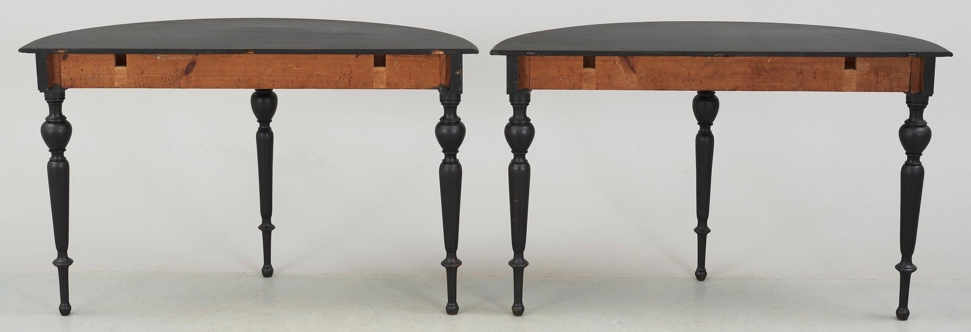 BORD, ett par, barockstil, 1800-tal.