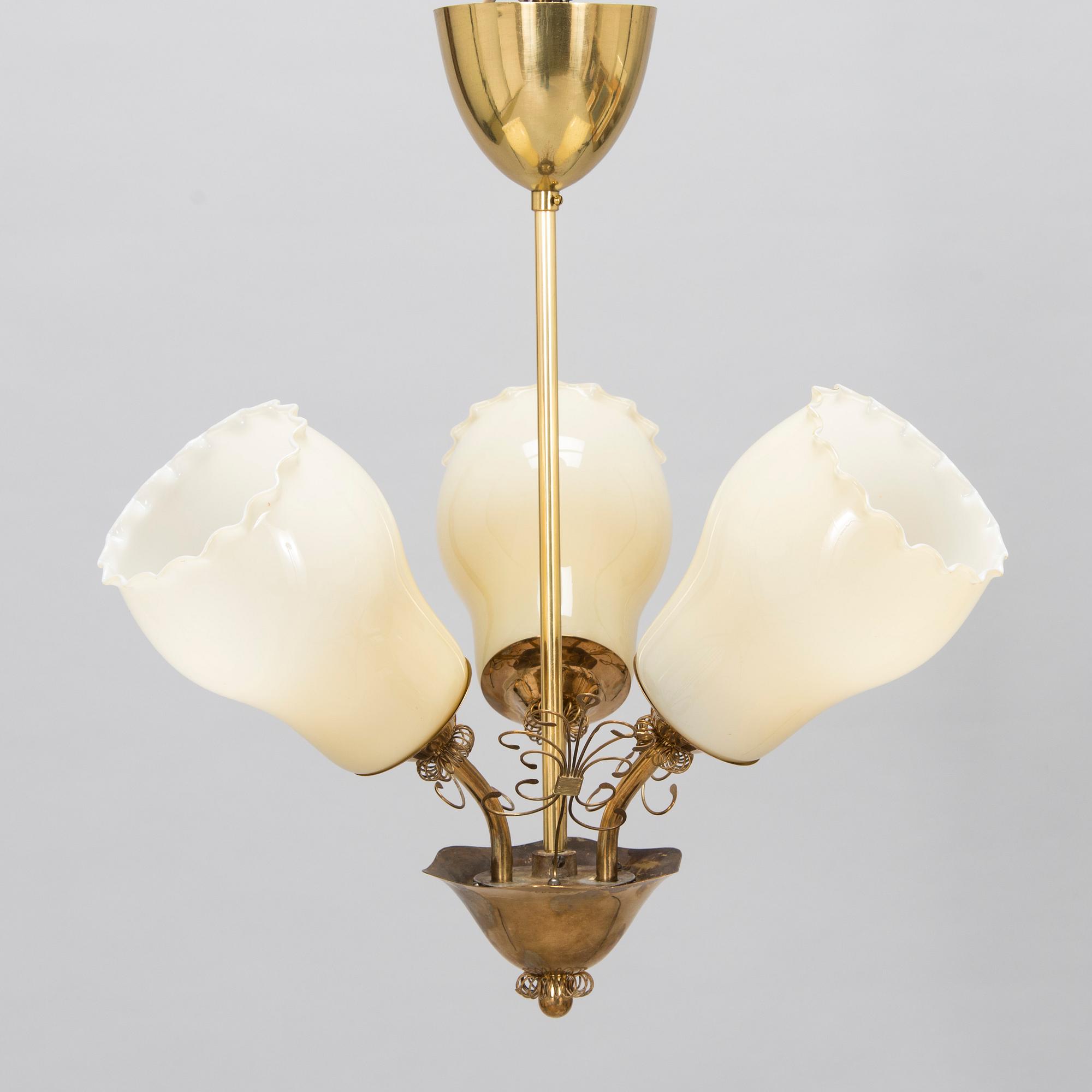 A mid 20th- century pending light for Stockmann.