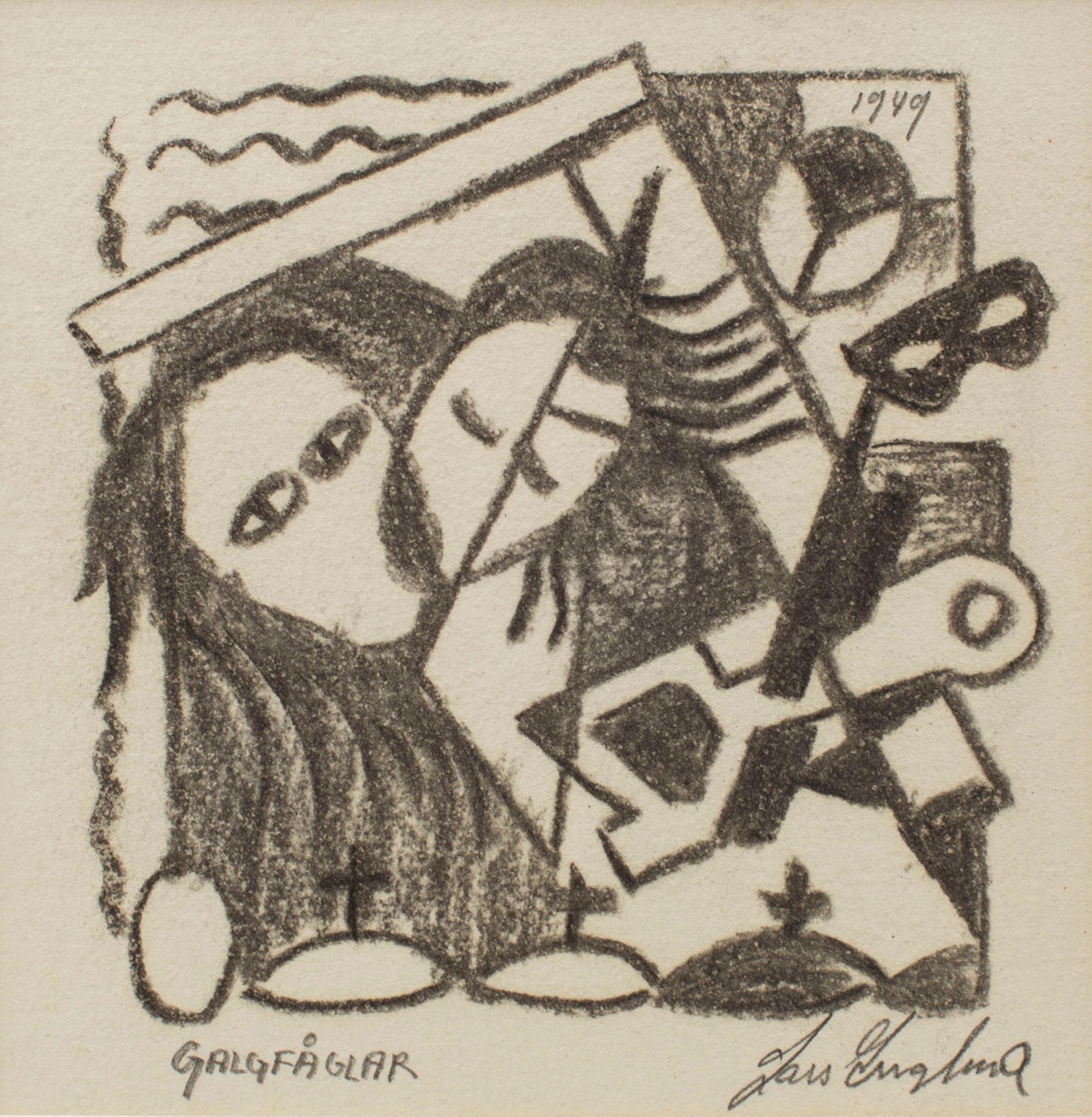 LARS ENGLUND, Pencil, 2, signed. One dated -51.