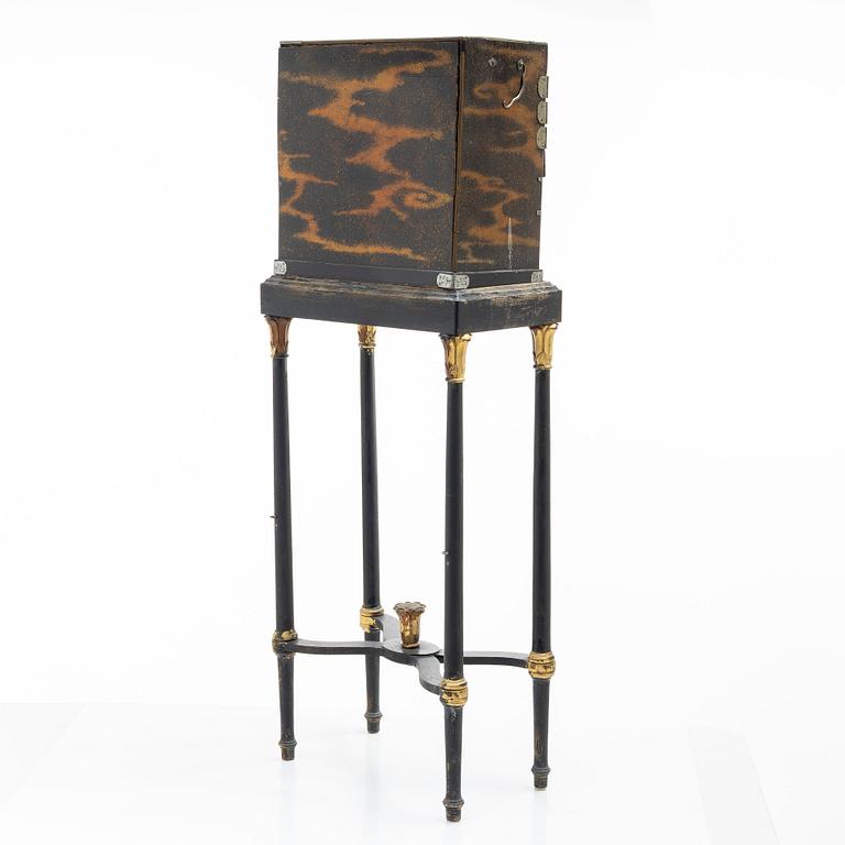 A maki-e cabinet on stand, Japan, 19th century.