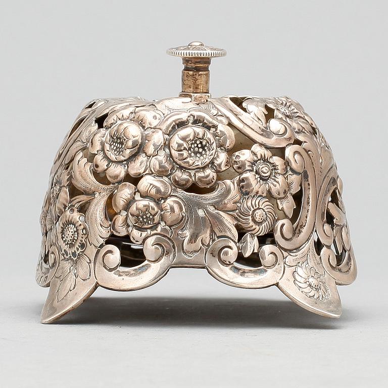 RINGKLOCKA, silver, Samuel Walton Smith, Birmingham, 1933.