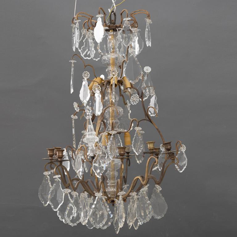 A Baroque style chandelier, early 20th Century.