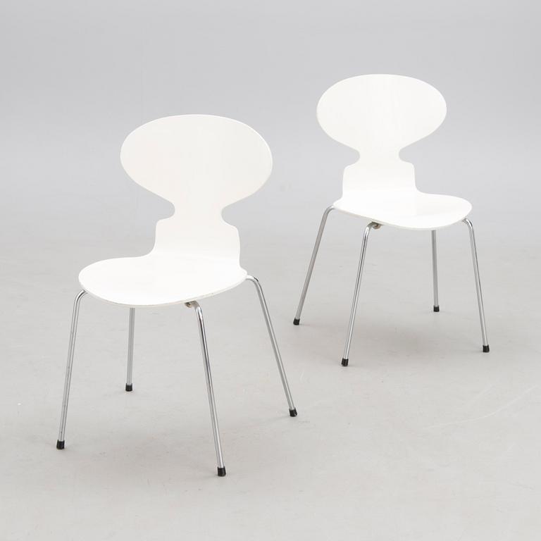 A pair of "Ant" chairs, late 1980s.