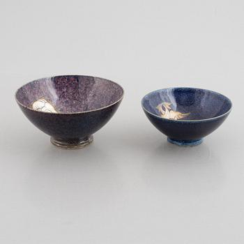 Sven Wejsfelt, bowls, 2 pcs, Gustavsberg.