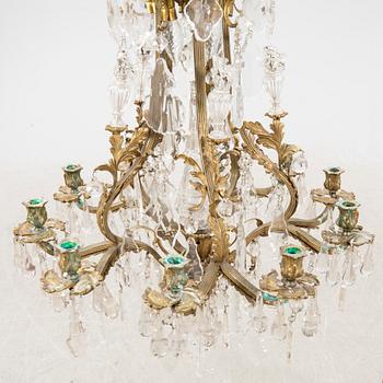 Chandelier, rococo style early 20th century.