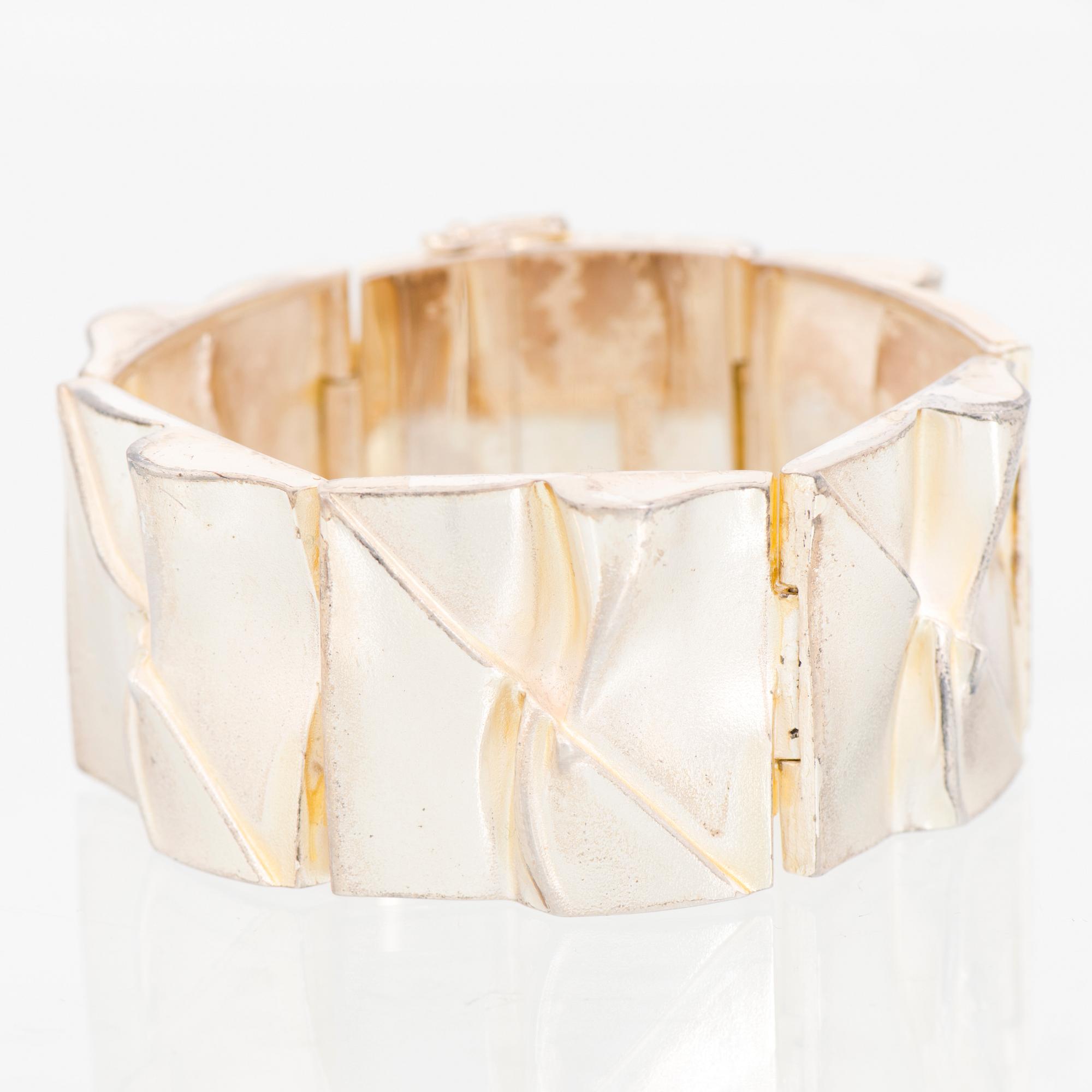 A BJÖRN WECKSTRÖM BRACELET, "Moonbridge", silver. Lapponia 1984.