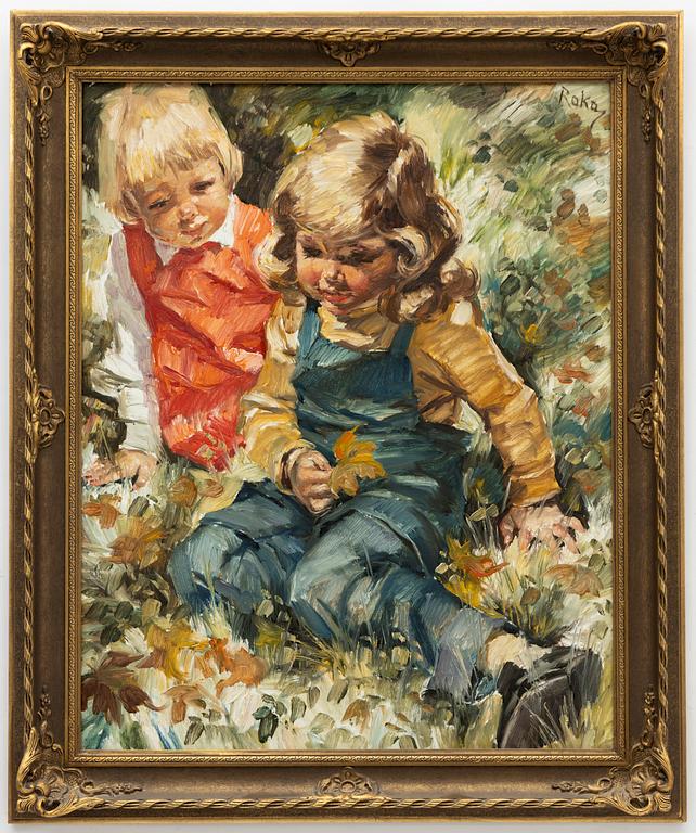 Charles Roka, In the flower meadow.