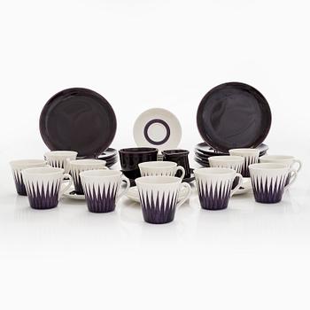 Eugen Trost, Coffee service, "Astra", 26 pieces, Gefle Upsala-Ekeby.