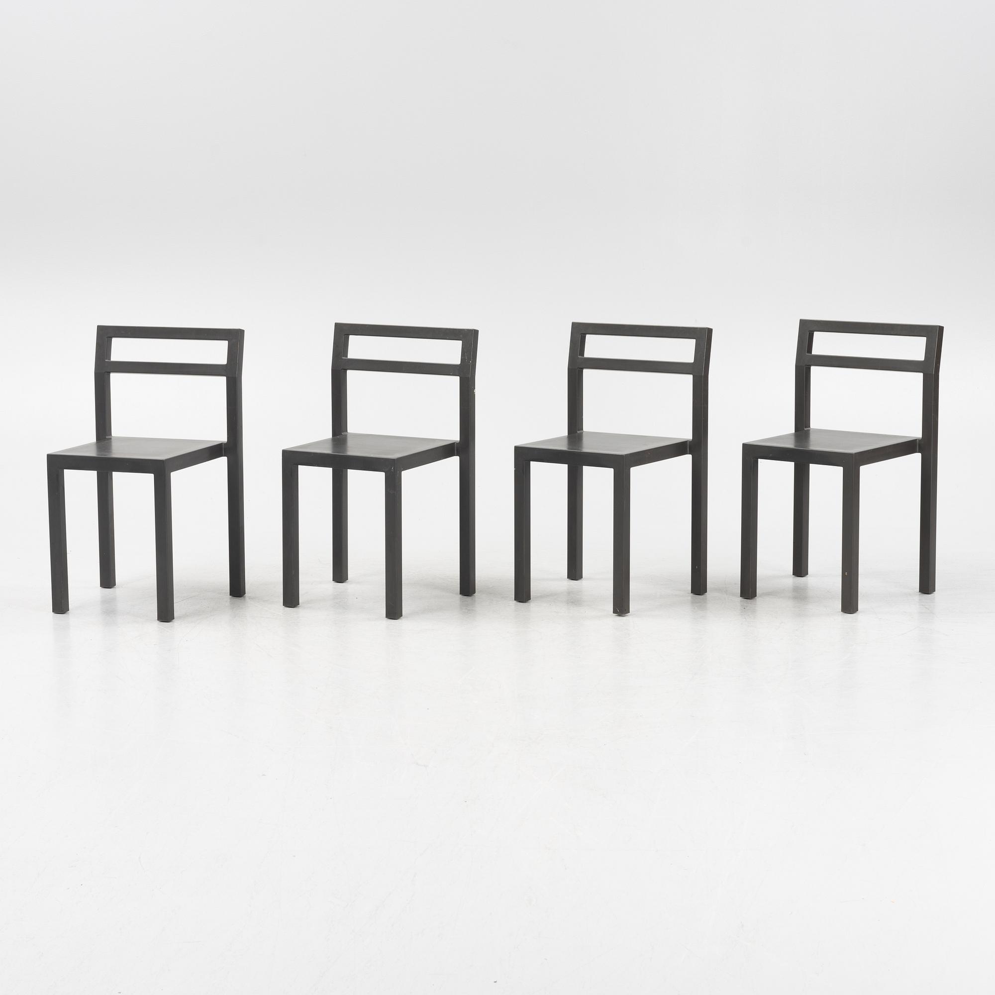 Boris Berlin & Poul Christiansen, stolar, 4 st, "Non", Komplot design, Källemo, 2000.