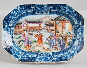 SERVISDELAR, 25 stycken, porslin. Qingdynastin, Qianlong (1736-95).