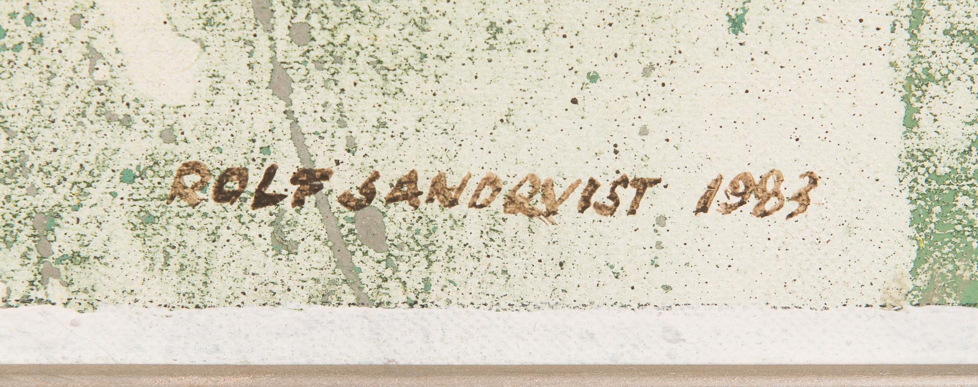 Rolf Sandqvist, oil on canvas, signed and dated 1983.