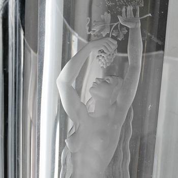 VAS, glas, Simon Gate, Orrefors, 1900-talets första hälft.