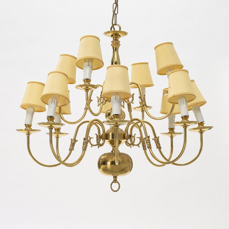 A Baroque-Style Ceiling Light,  20th century.