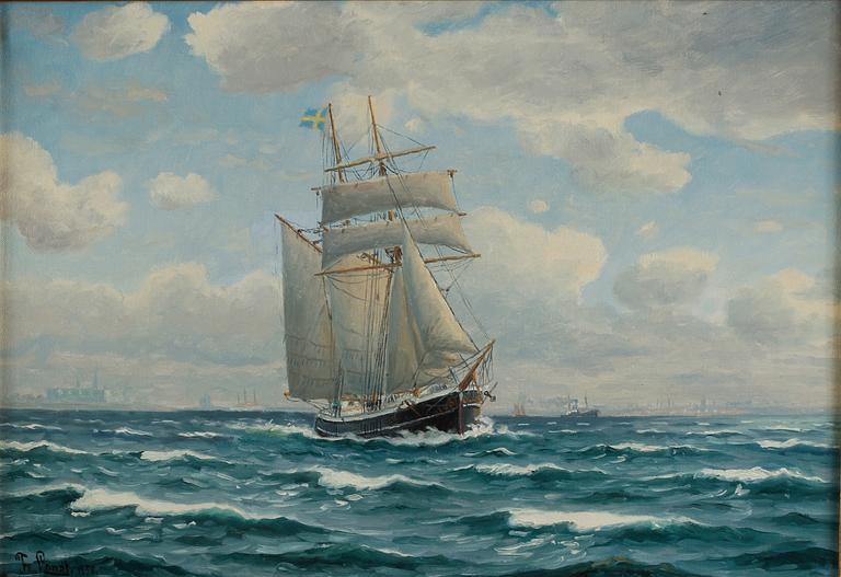 FRANTZ LANDT, olja på duk, signerad och daterad 1958.