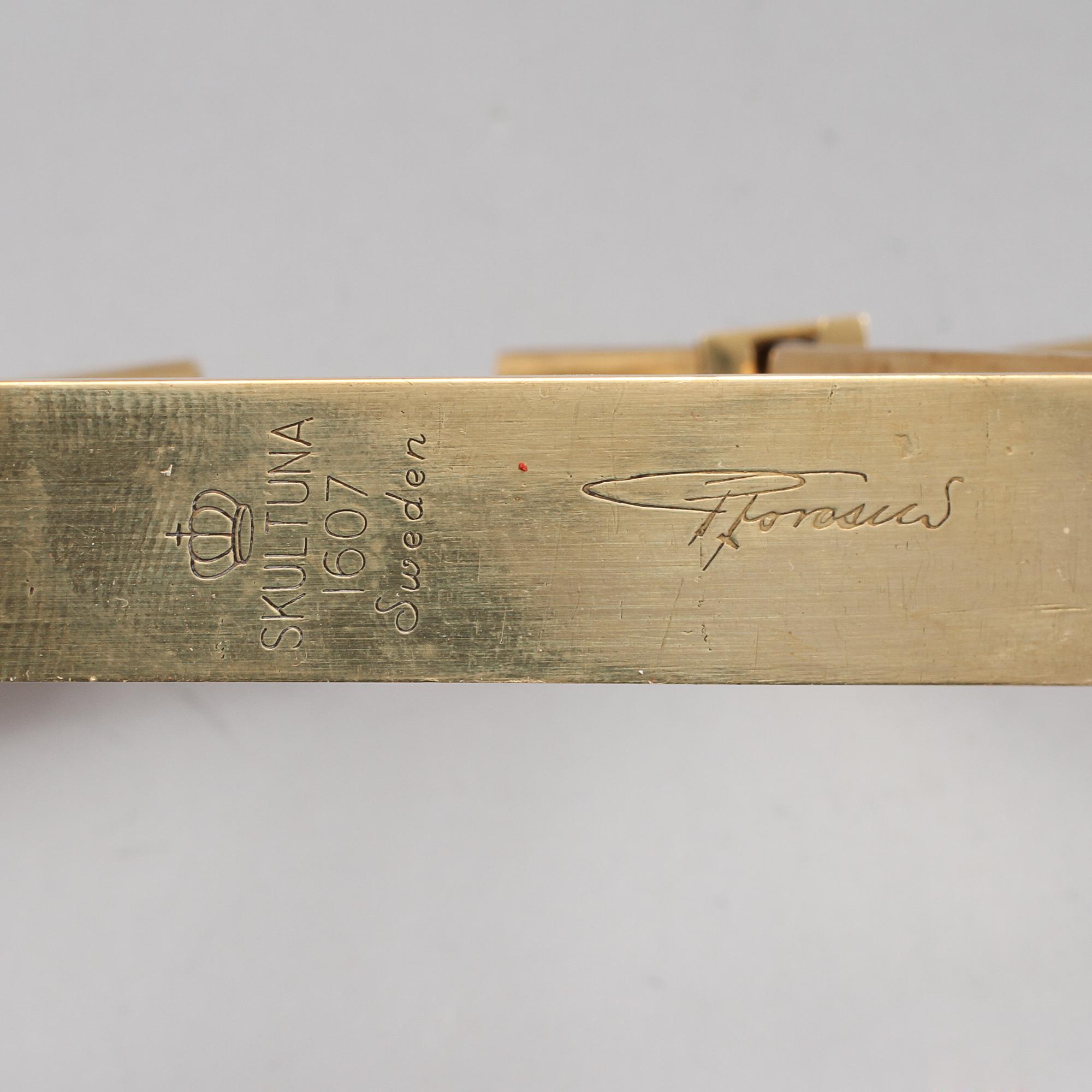 VÄGGLJUSSTAKAR, 3 st, "Pendel", Pierre Forsell, Skultuna.