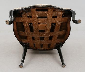 KARMSTOL, rokoko, troligen Norge, 1700-talets andra hälft.