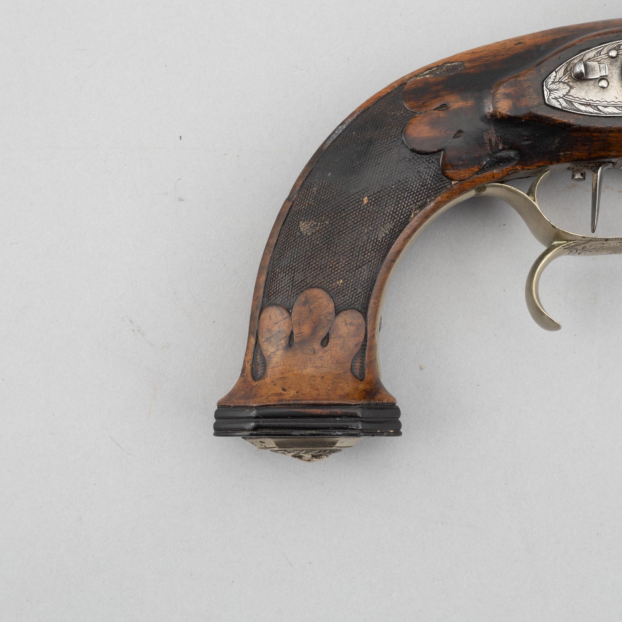 Percussion pistols, a pair, H. Sturm & G. Noack in Suhl.