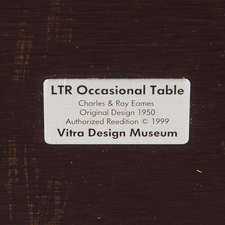 Charles & Ray Eames, Soffbord, LTR Occasional Table, Vitra Design Museum, 1999. Formgivet år 1950.