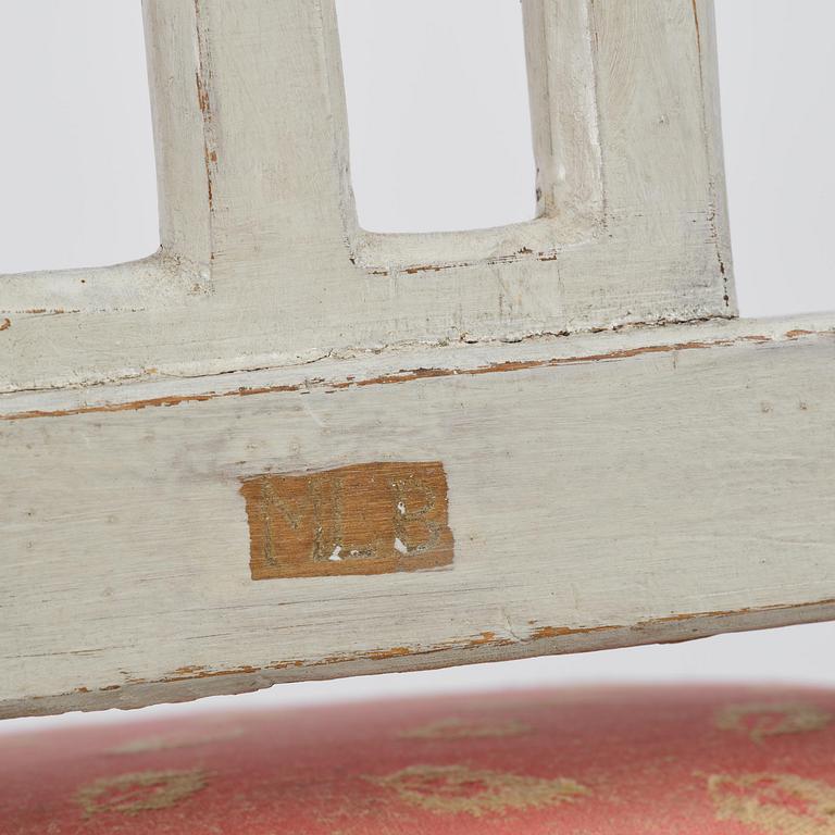 A suite of twelve Gustavian chairs by M. Lundberg the Elder (master 1774-1812).