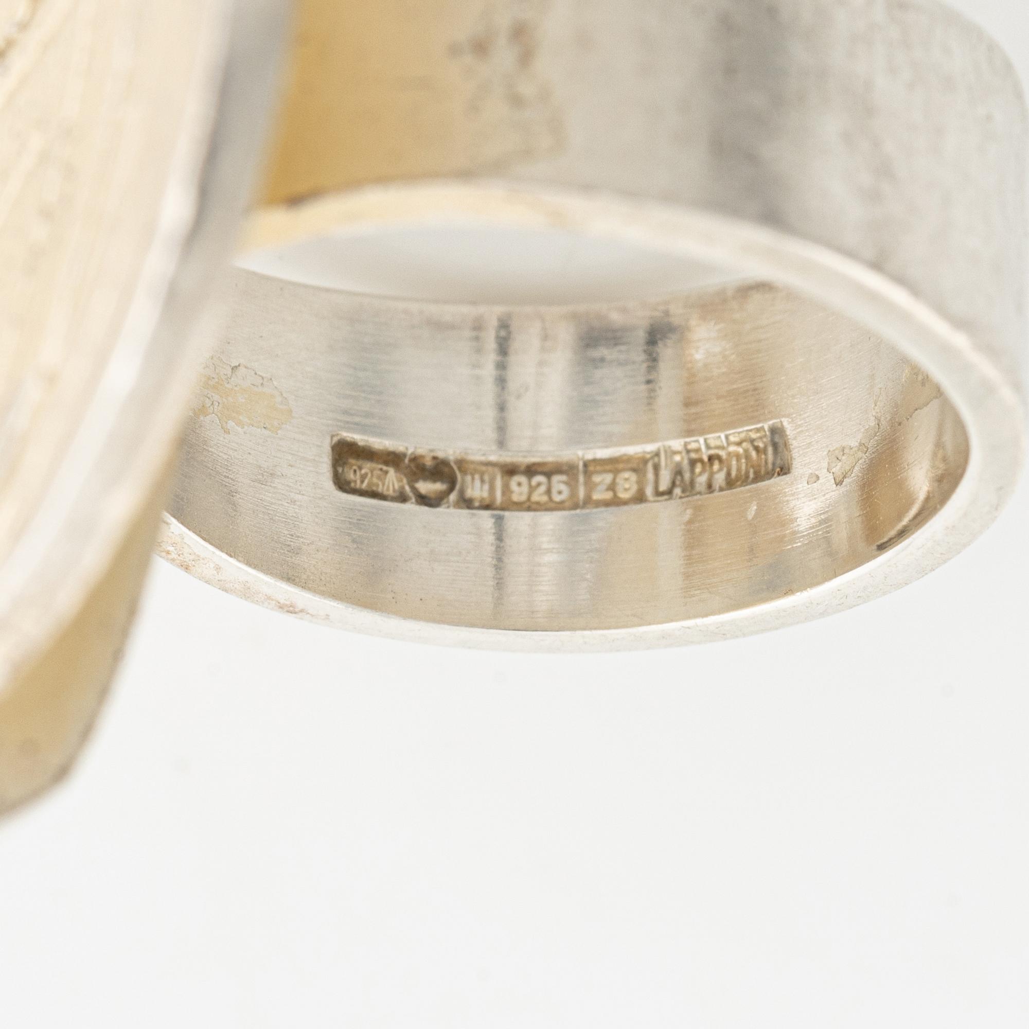 A Lapponia silver ring.