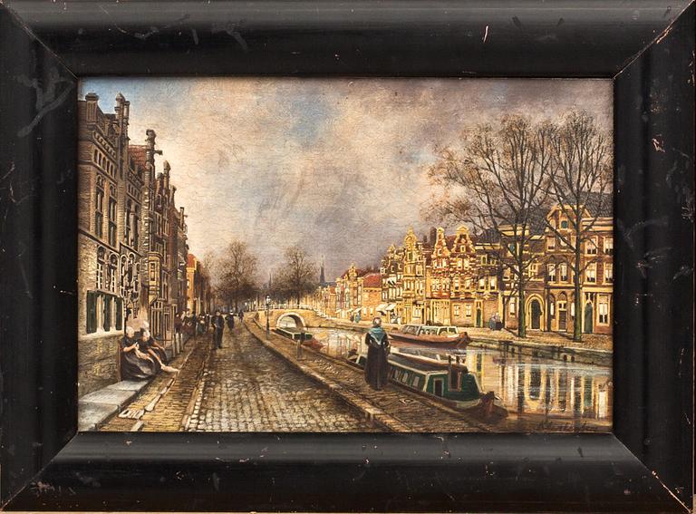 JOHANNES CHRISTIAAN KAREL KLINKENBERG, oil panel. Signed.