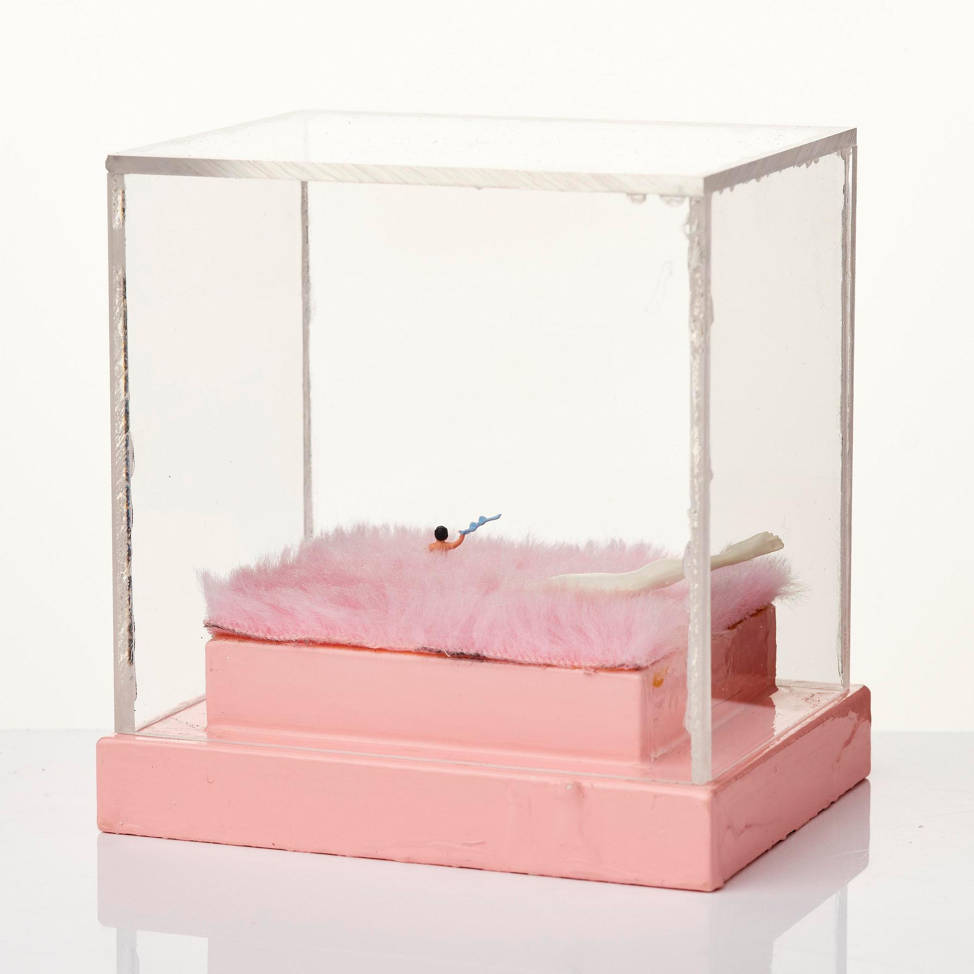 Marie-Louise Ekman, "Dam med behå och springande dam-ben".