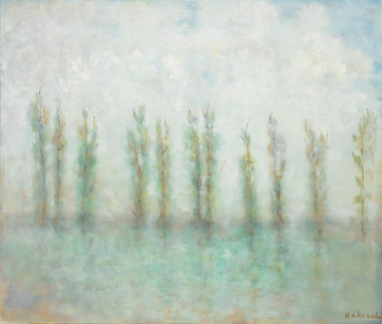 Ruben Heleander, 'Popplar vid vattendrag (Poplars by the Water)'.