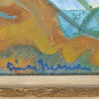 EINAR NERMAN, olja på pannå, signerad.