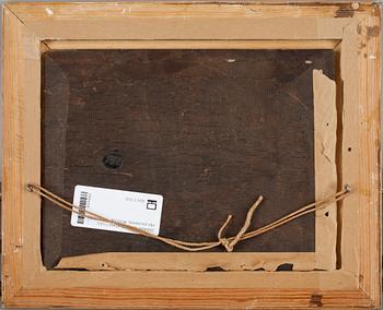 OKÄND KONSTNÄR, olja på pannå, 1800-tal.