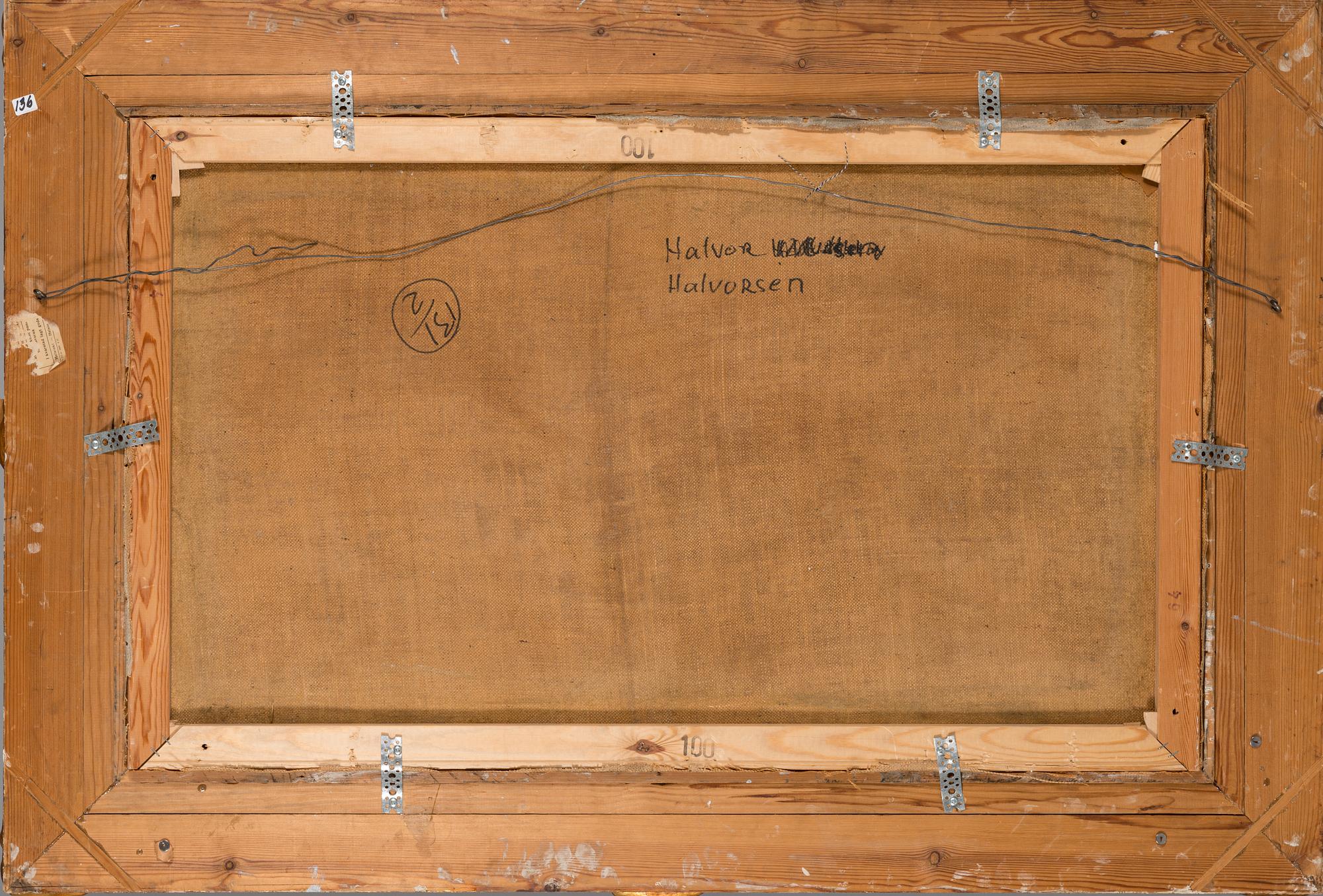 HALVOR HALVORSEN, olja på duk, signerad.