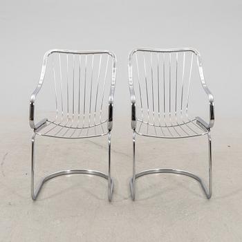 Willy Rizzo, 7 chairs Italy, late 20th century for Cidue.