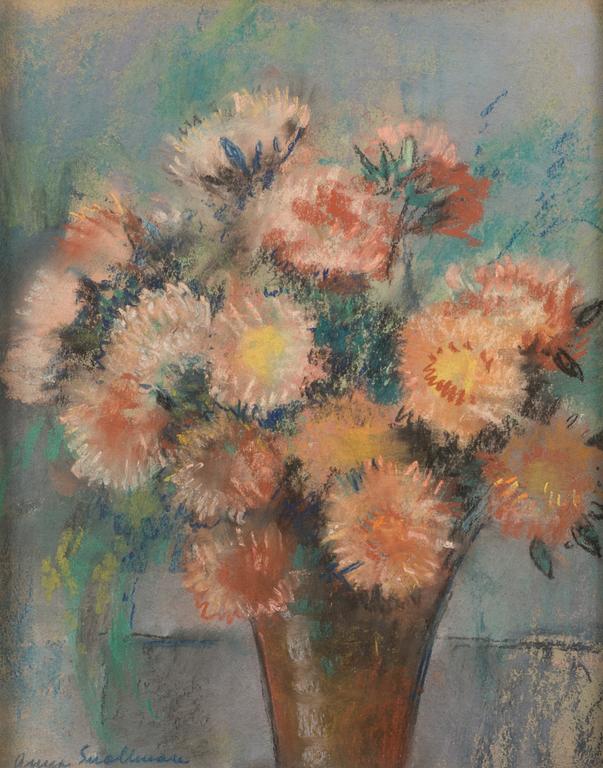 ANNA SNELLMAN, pastel, signed.