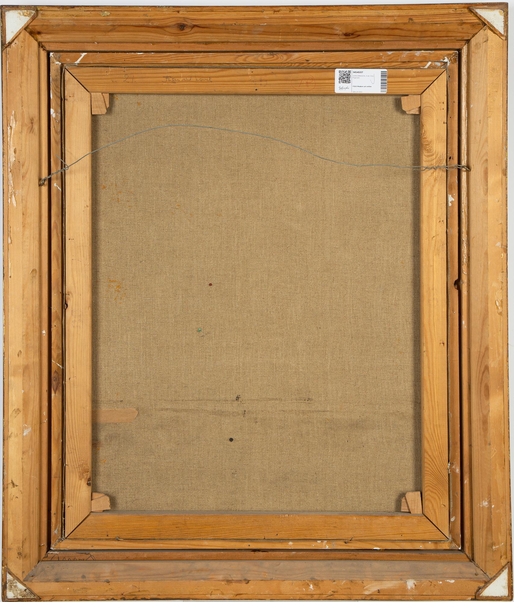 Sven X:et Erixson, oil on canvas, signed S. Erixson.