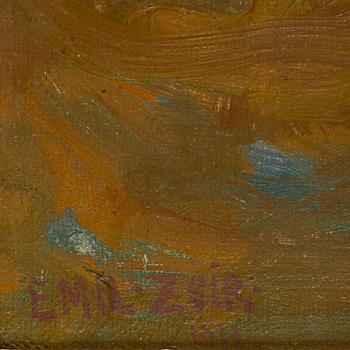 EMILE ZOIR, oil on canvas, signed.