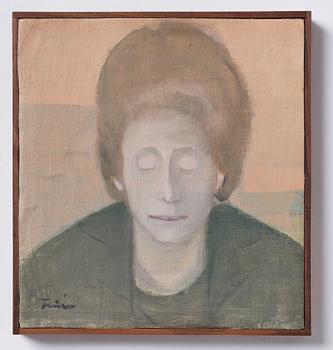 Vera Frisén, oil on relined canvas, signed.